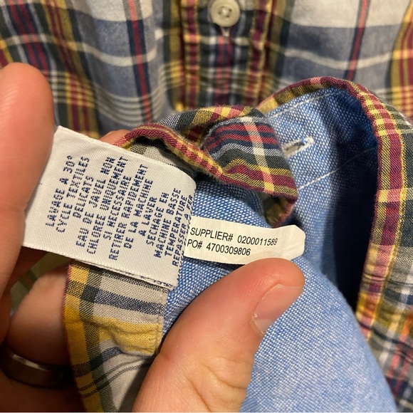 Ralph Lauren Blue Yellow Plaid Lined Long Sleeve Button Down Shirt Men’s Med. - Picture 7 of 7